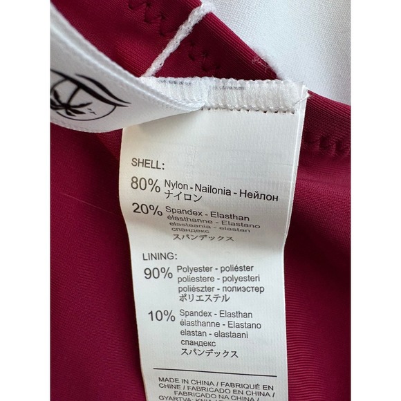 Cupshe Wrap One Piece Swimsuit Plunge Tie Side Burgundy Bathing Suit M - Picture 5 of 5